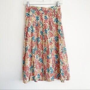 VINTAGE country western prairie skirt midi maxi fruit artsy art to wear 60s 70s